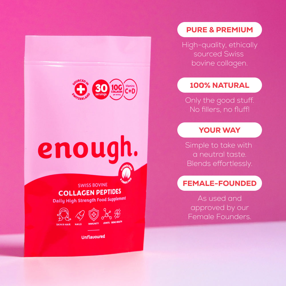 collagen benefits list and collagen powder single pack