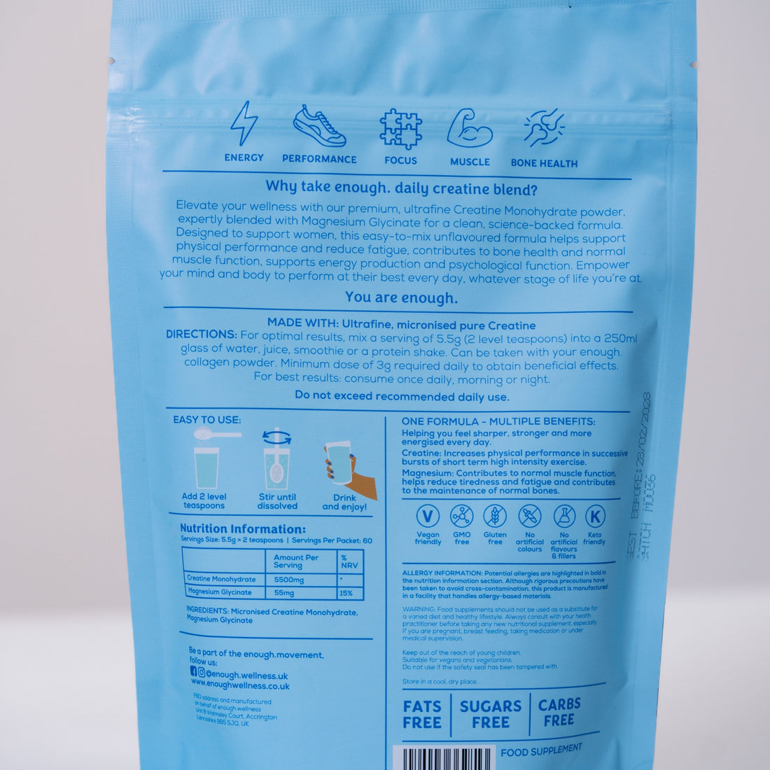 Enough Creatine - 60 Day Pouch