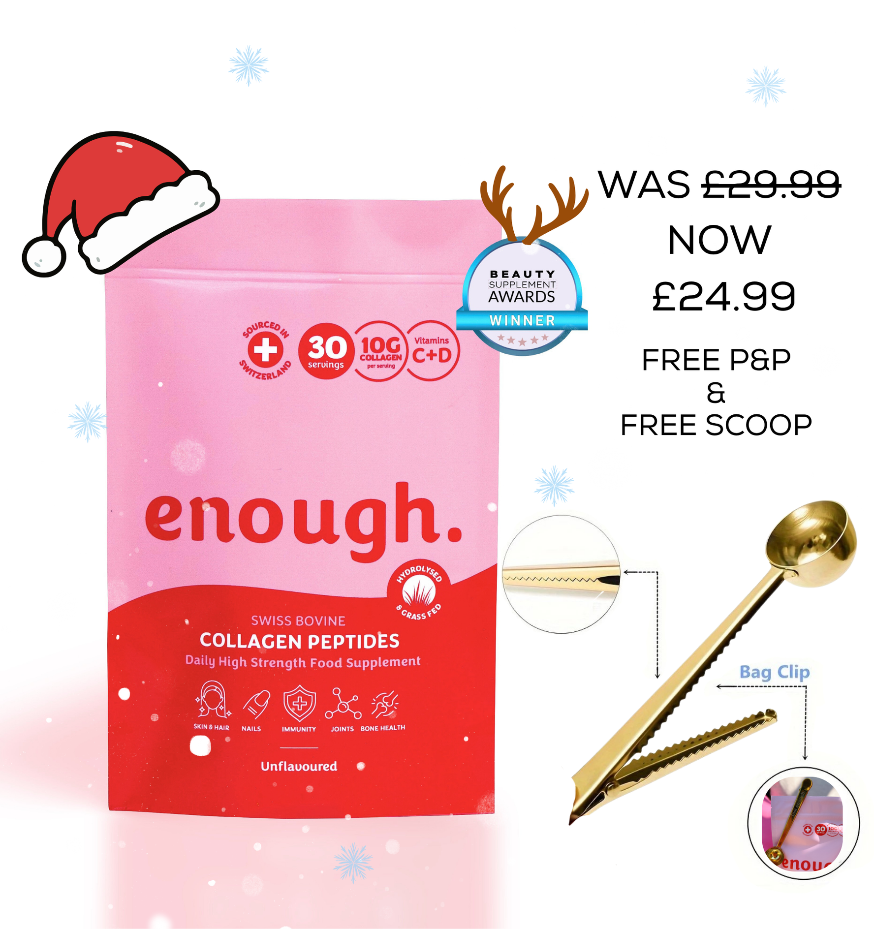 Christmas Bundle! Collagen & FREE Scoop